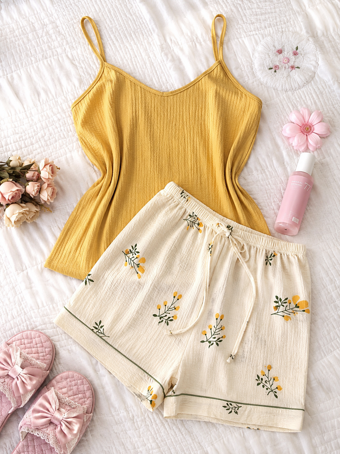 Cute Girls Lounge Wear With Shorts 78272(C1-R3)