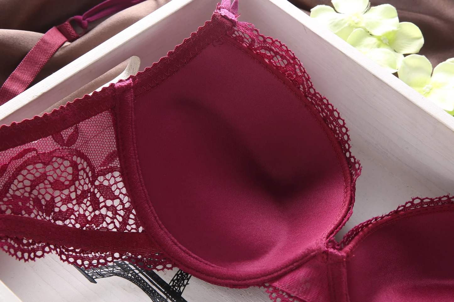 (34-36)b Flower Padded Pusp-up Wire Bra(045)