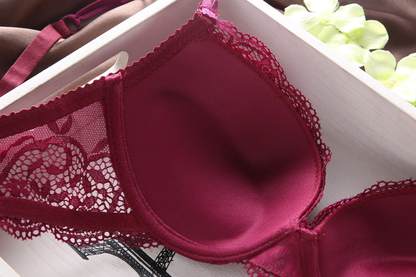 (34-36)b Flower Padded Pusp-up Wire Bra(045)