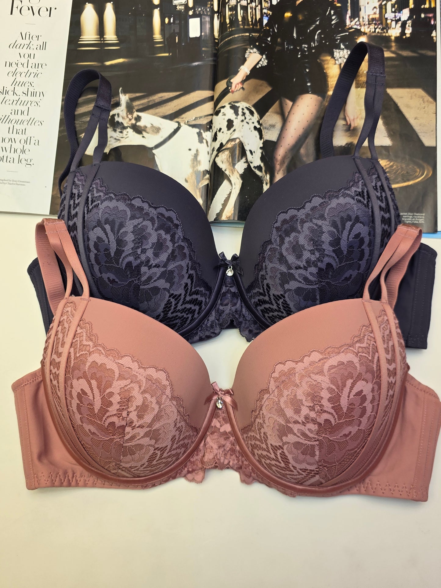 (36-42)D Cup Size Light Padded Full Coverage Binny's Bra (172)