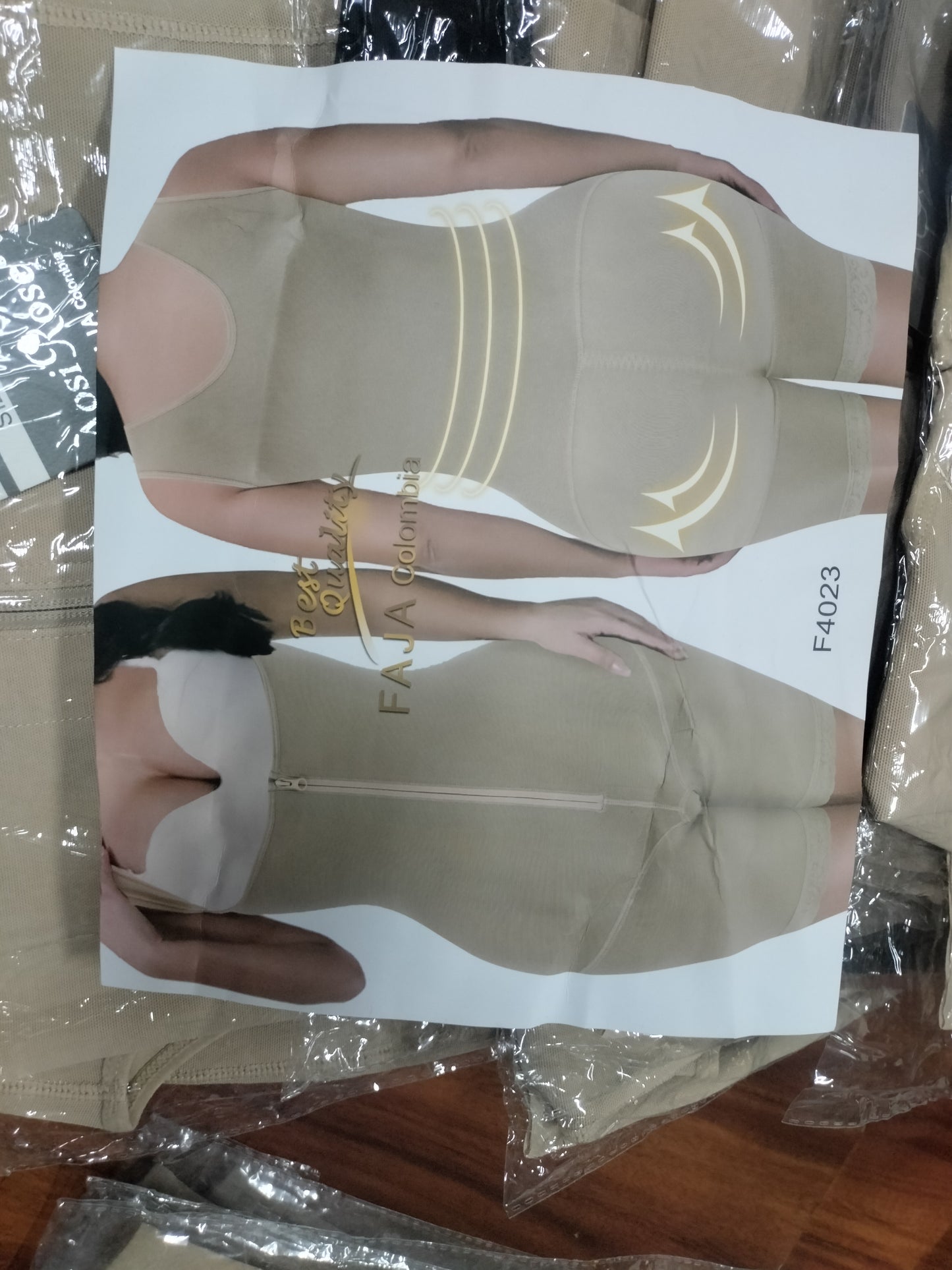 Full Body Seamless High Waist With Front zip Body-Shapping Buttocks Lifting Slim Fit Anti Glare Leggings F4023