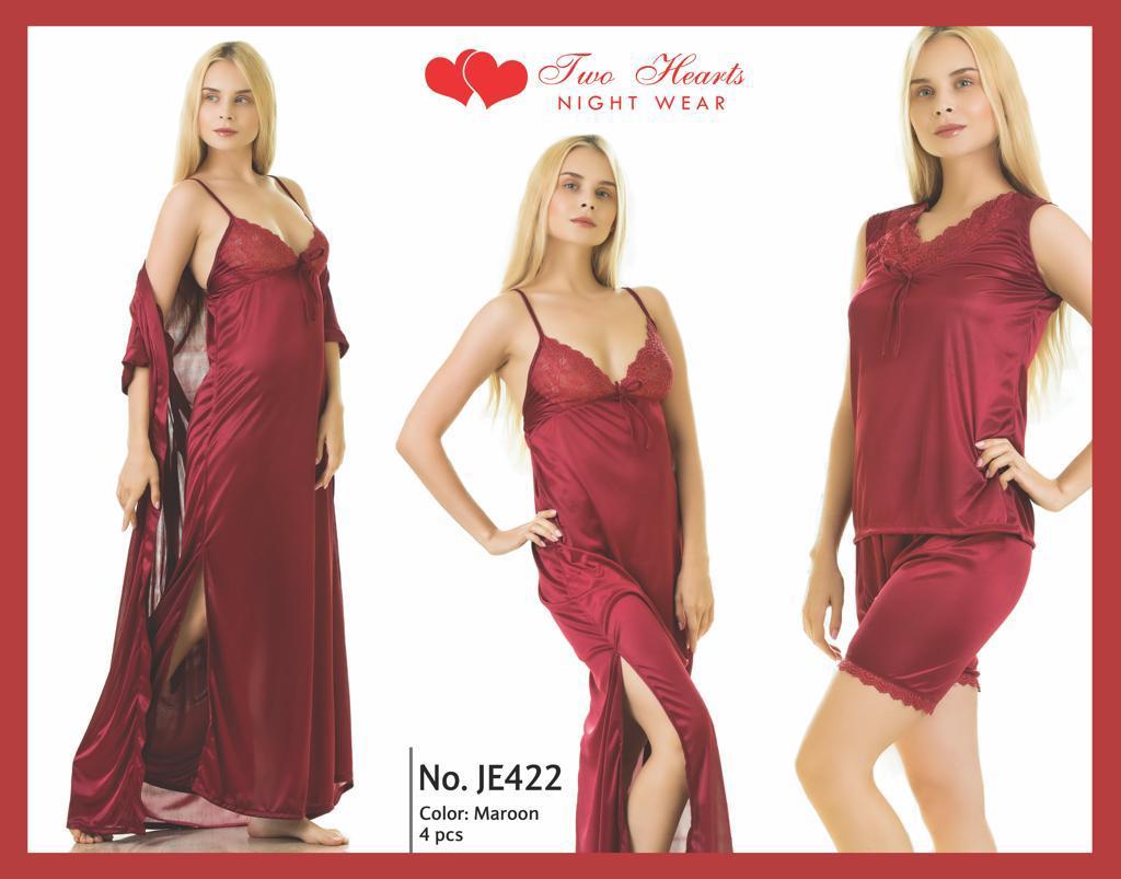 Elegant Four Piece Nighty JE422