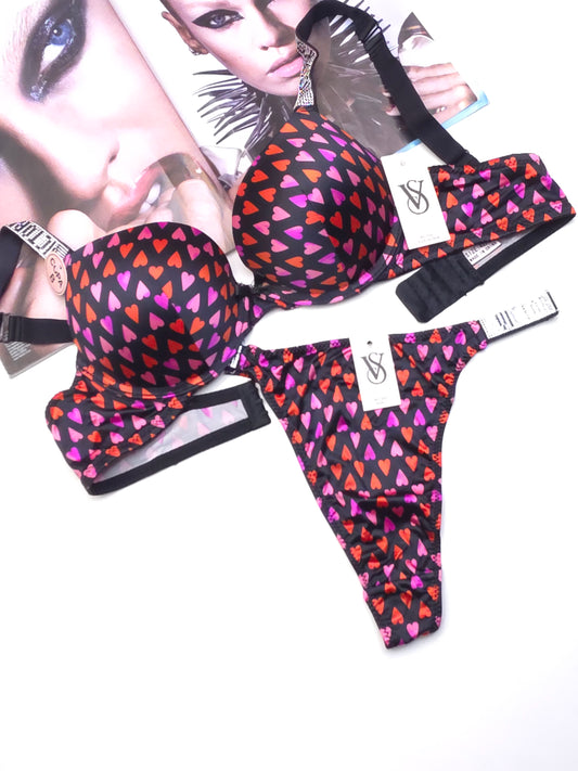 (34-40)b size Funky secret Bridal Padded Pushup Wired Bra set 5001