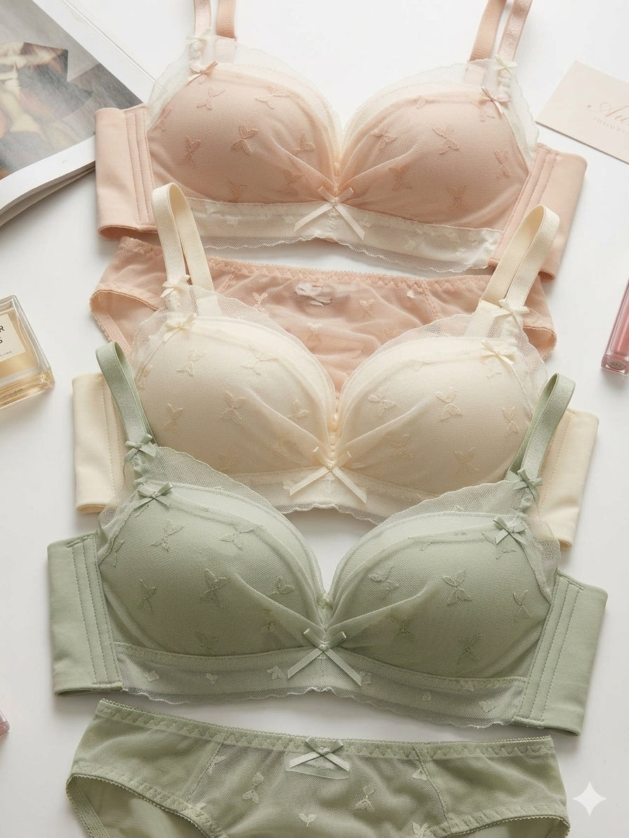 (34-38)b Beautiful lace design Soft Padded  Non Wired padded (F-2)^