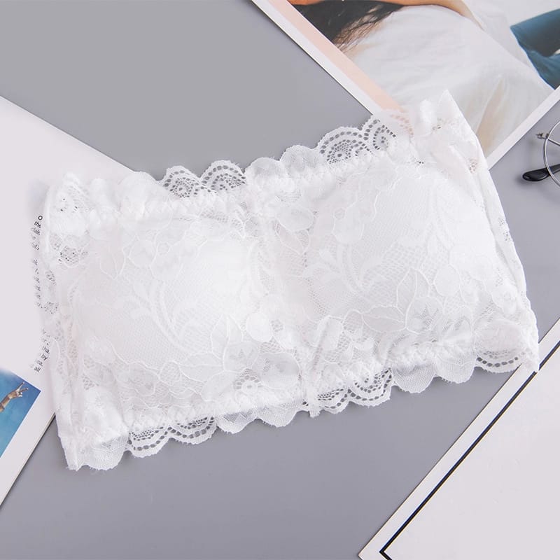 Floral Pattern Strapless Bra Free Size for(28-36)